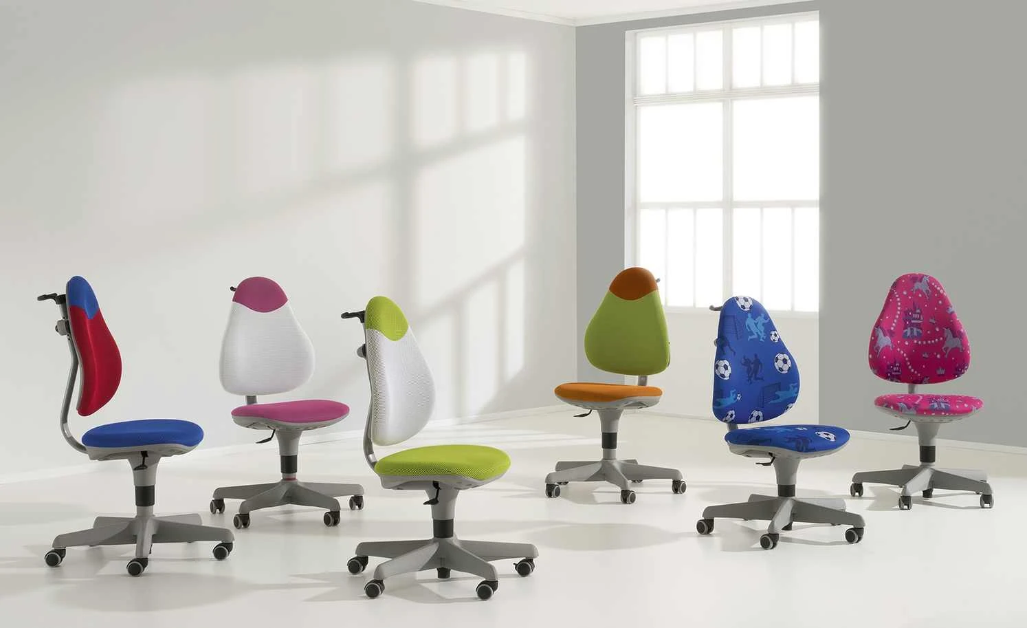 PAIDI Kinder-und Jugenddrehstuhl Pepe | 2-farbig (Grün / Weiß) – Bild 2