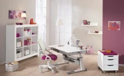 PAIDI Kinder- und Jugenddrehstuhl Yvo | Brombeer / Weiß