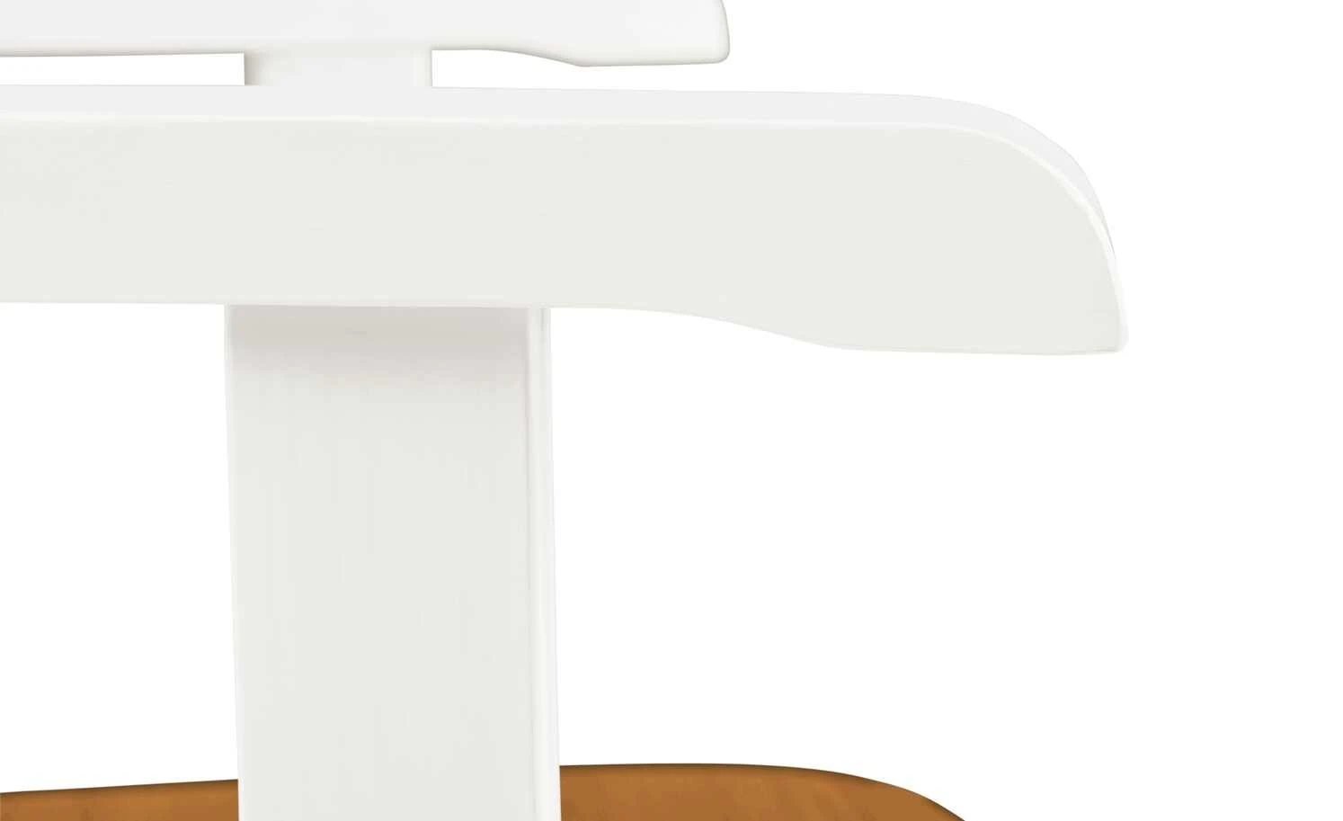 maison bleue Holzstuhl massiv Florian | Weiß / bernsteinfarben Ja – Bild 6