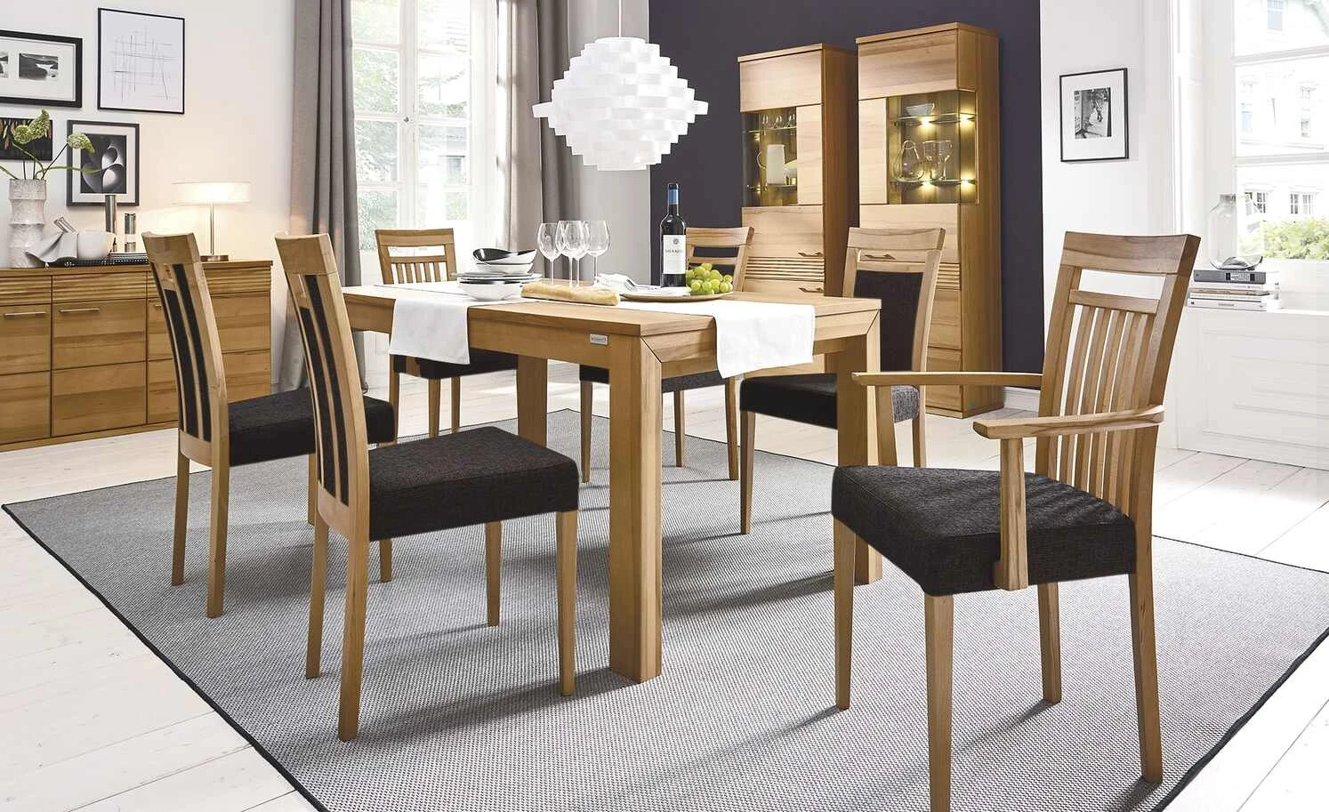 Wohnwert Stuhl Noa | Moor (Dunkelblau/Braun) 1