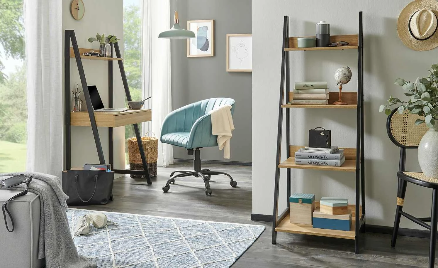 Drehsessel Ahr | Blau / Schwarz – Bild 2