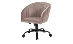 Drehsessel Ahr | Rosa / Schwarz