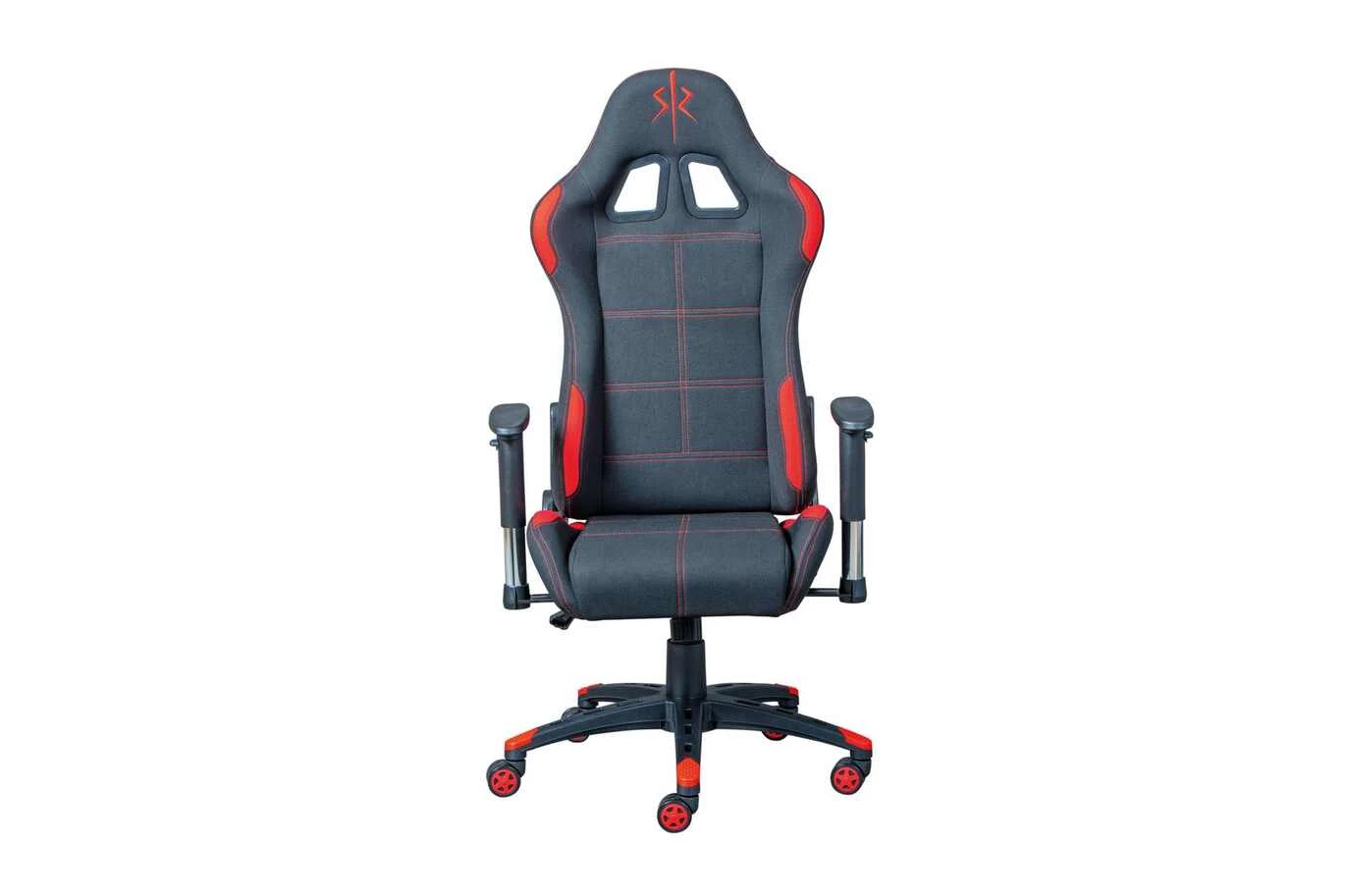 Drehstuhl Gaming Red | Schwarz/ Absetzung Rot – Bild 2