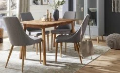 Stuhl Howard | Hellgrau / Eiche (Nachbildung)