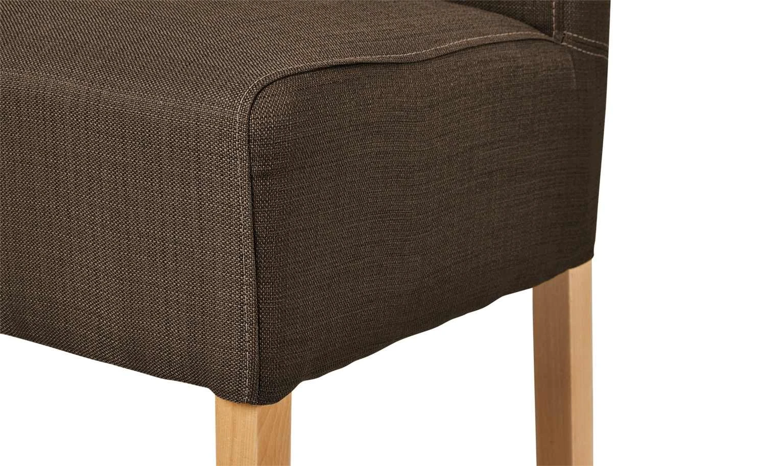 Polsterstuhl 2er Set Buche dunkelbraun Marlon – Bild 3