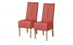 Polsterstuhl 2er Set Buche rot Marc