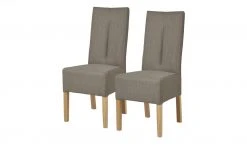 Polsterstuhl 2er Set Buche taupe Marc