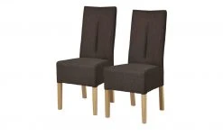 Polsterstuhl 2er Set Buche dunkelbraun Marc