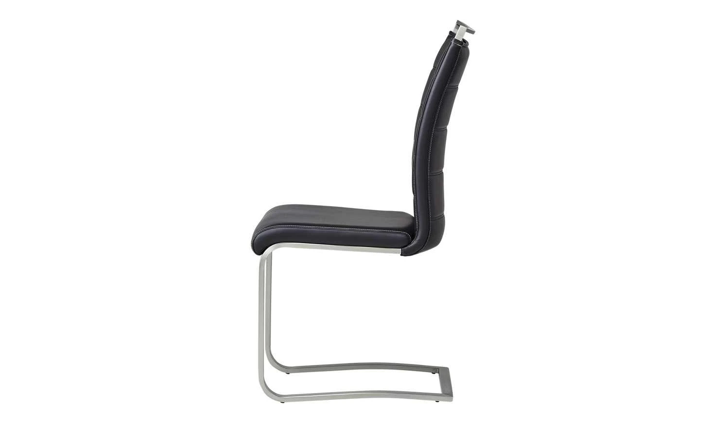 uno Kunstleder-Freischwinger Edita | Schwarz – Bild 4