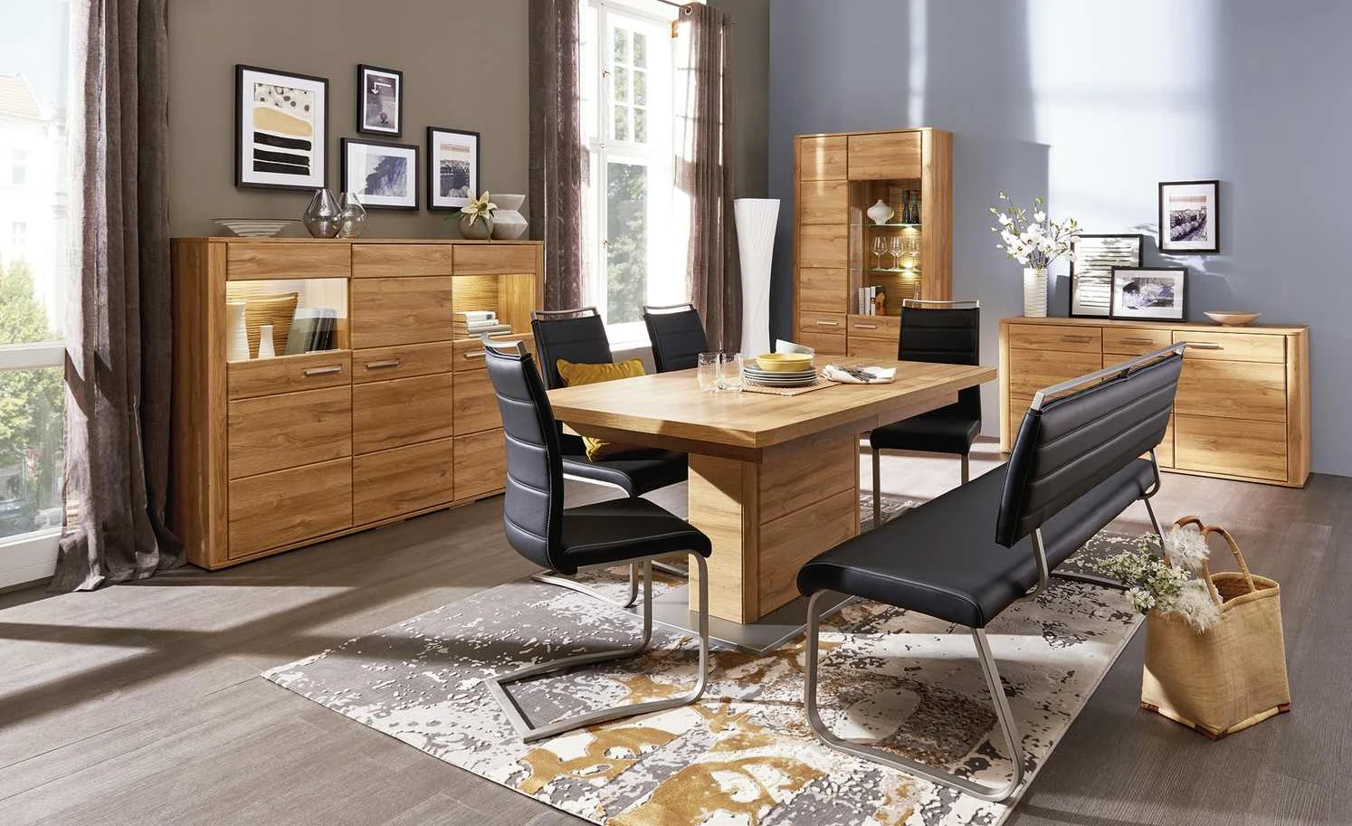 uno Kunstleder-Freischwinger Edita | Schwarz – Bild 2