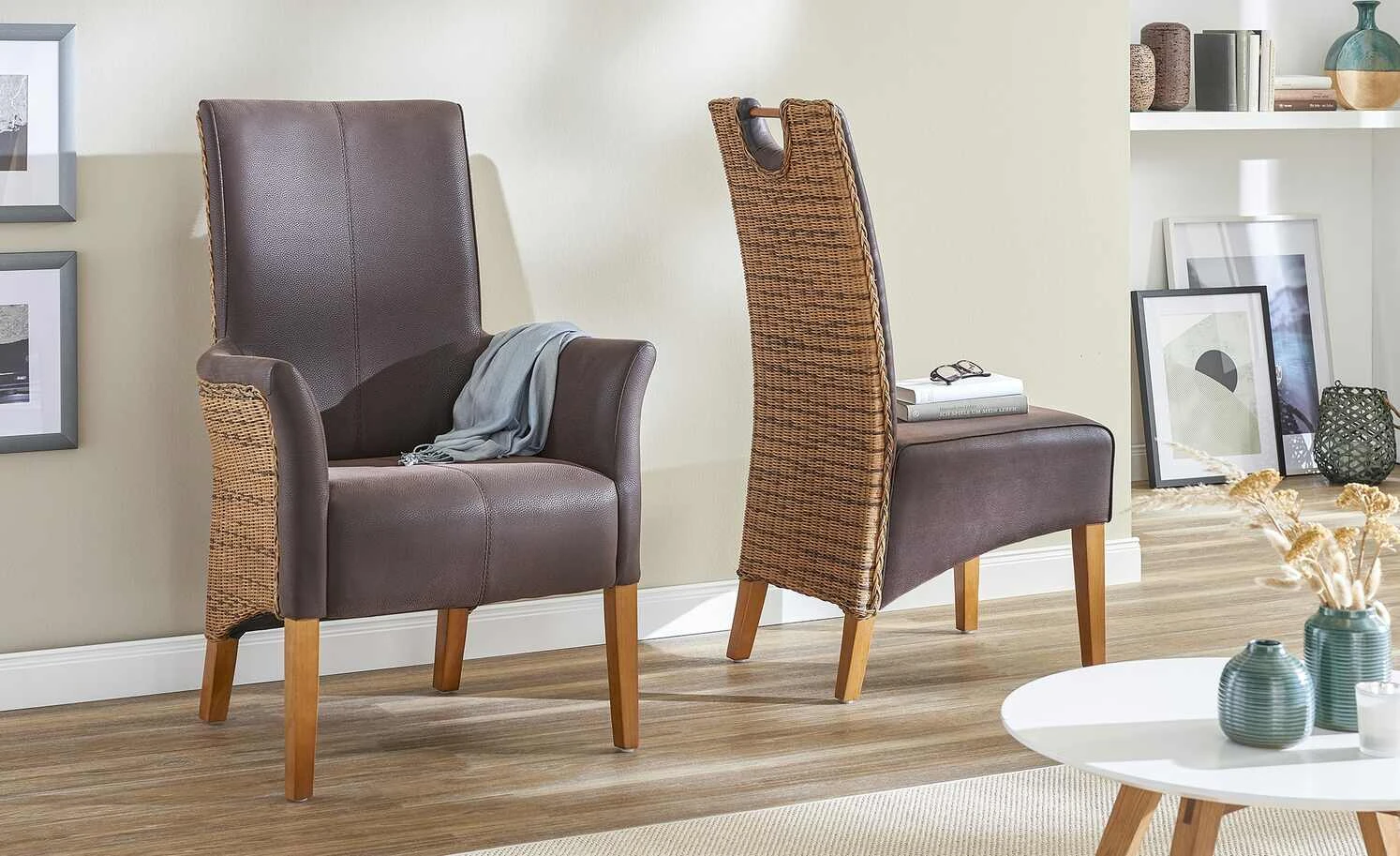 Rattanstuhl mit Armlehnen Antonio