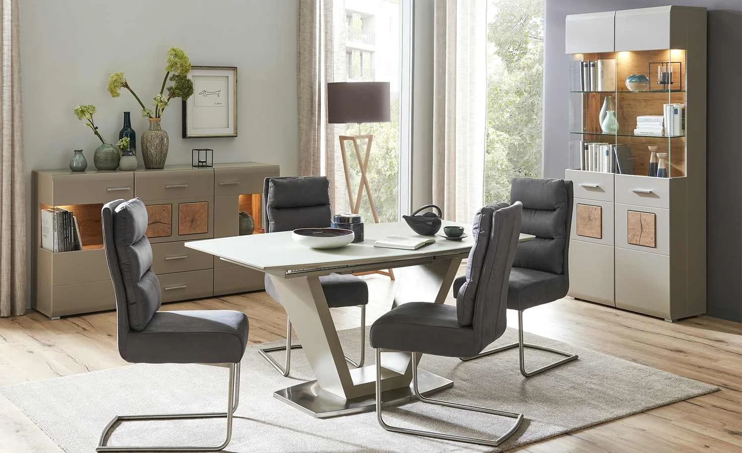 Schwingstuhl Tamme | Grau silberfarben – Bild 6