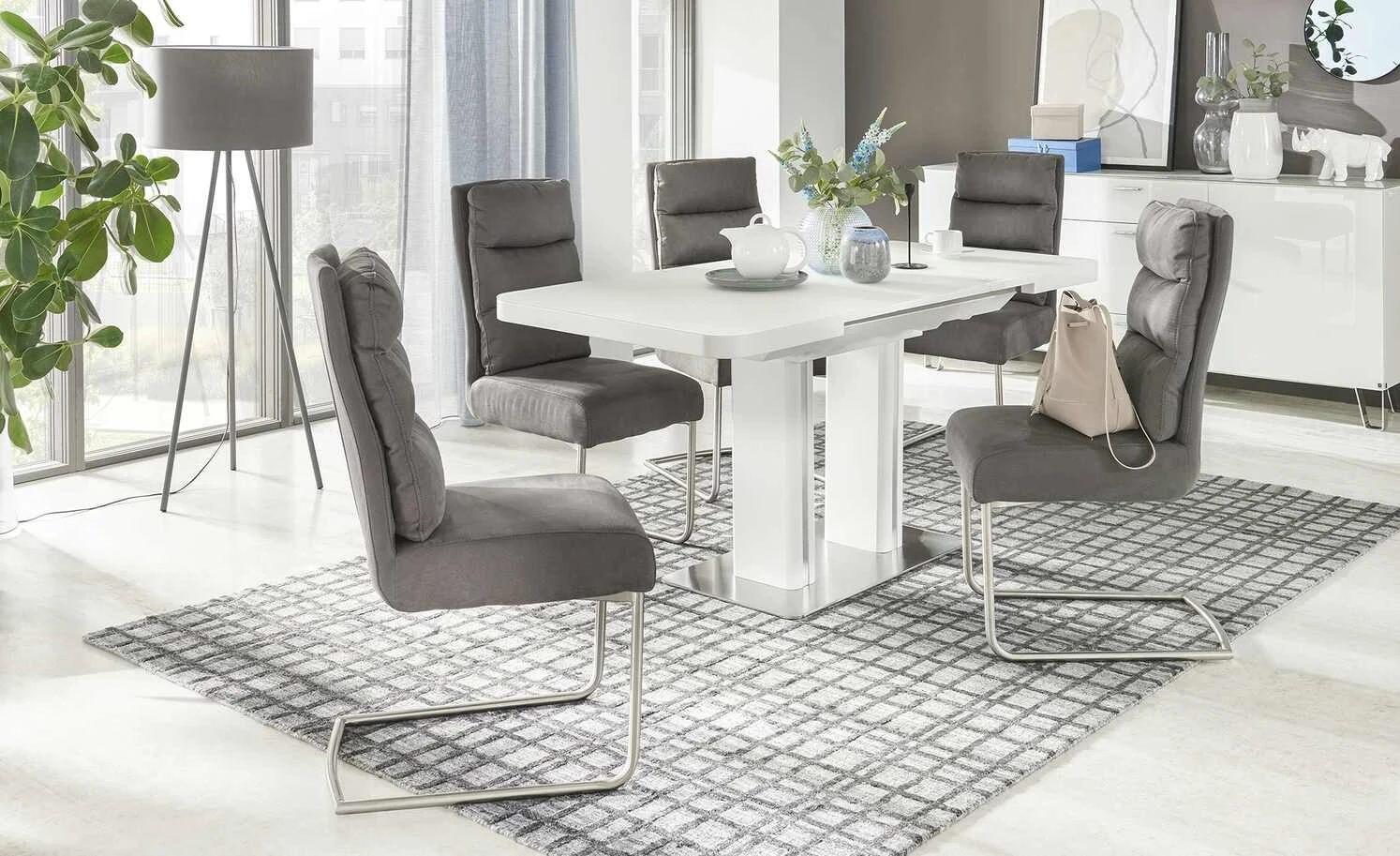 Schwingstuhl Tamme | Grau silberfarben – Bild 4