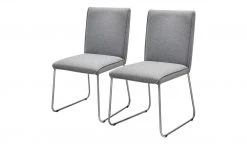 now! by hülsta Stuhl, 2er-Set S 21 | Hellgrau 2 Stühle