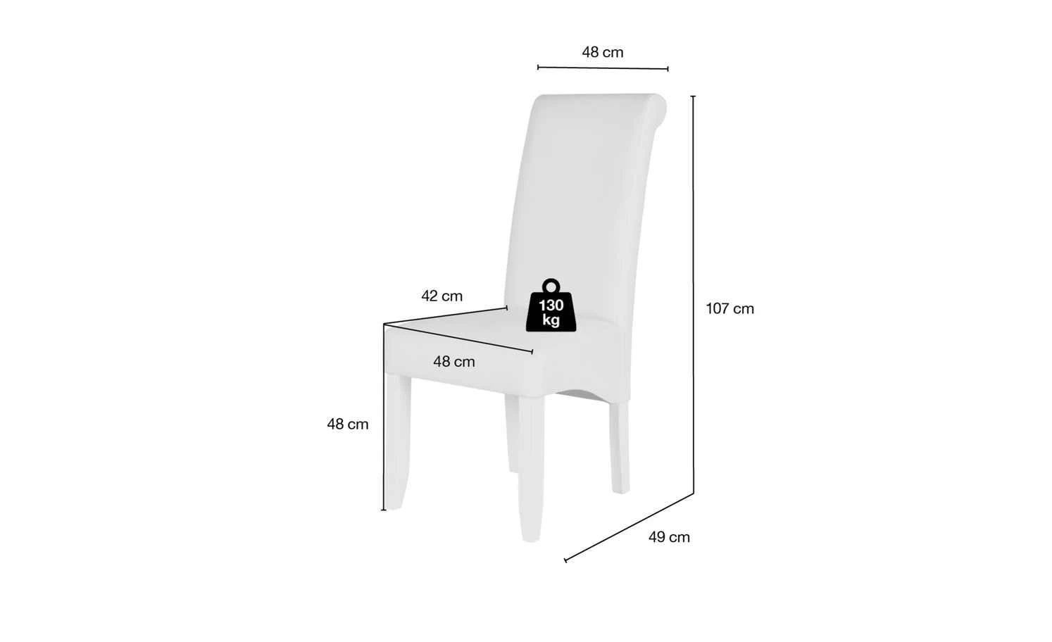 Polsterstuhl Gasparo | Braun – Bild 5