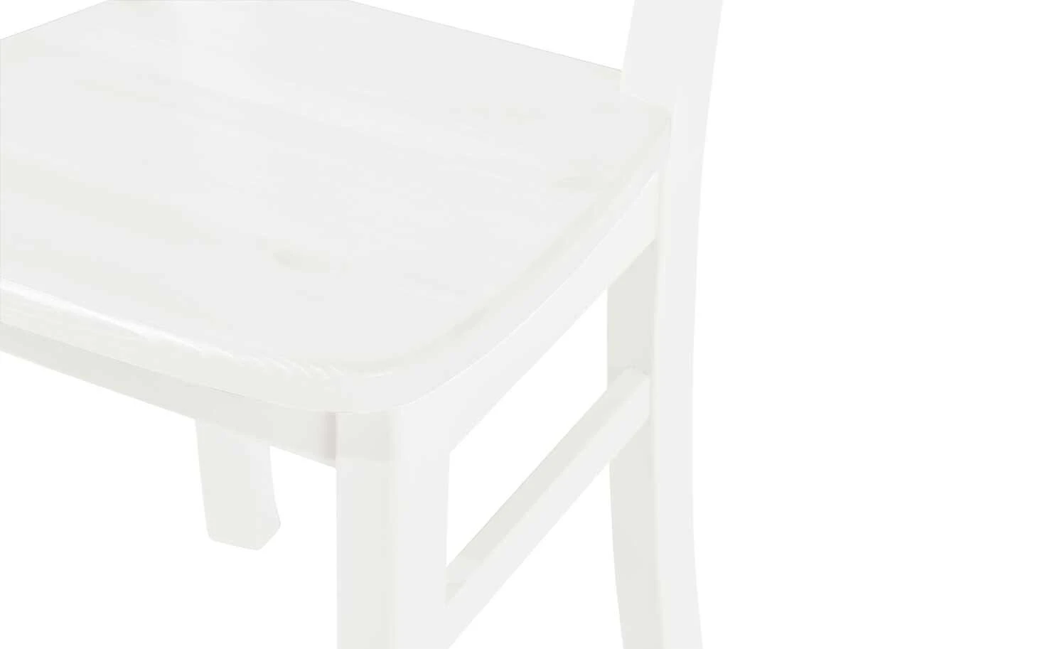 maison bleue Holzstuhl massiv Florian | Weiß Nein – Bild 9