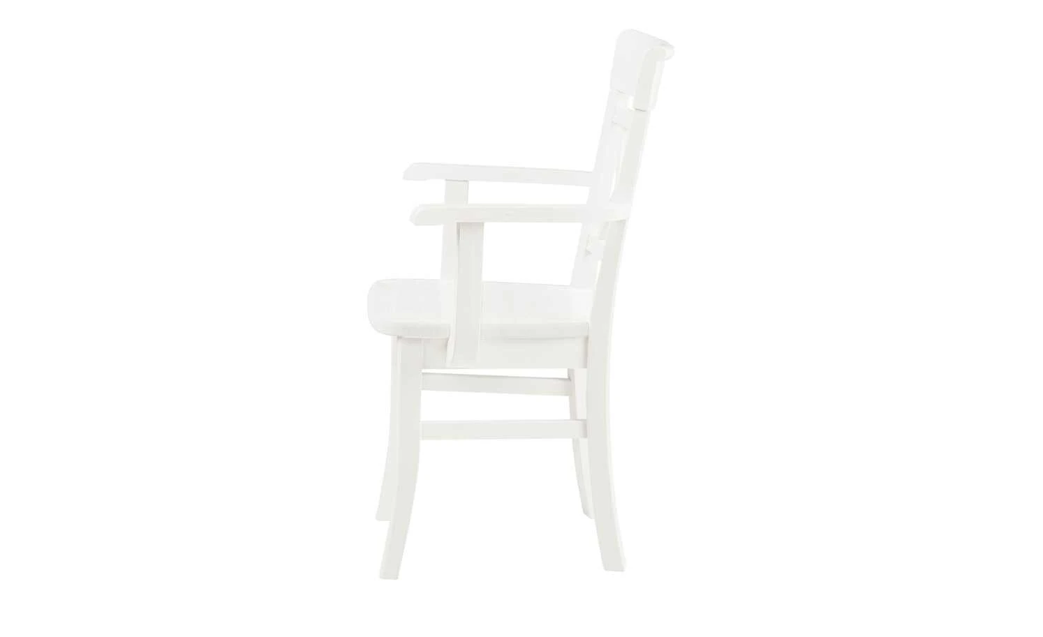 maison bleue Holzstuhl massiv Florian | Weiß Ja – Bild 3