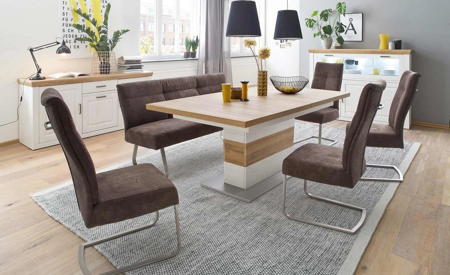 Schwingstuhl Lenata | Braun – Bild 2