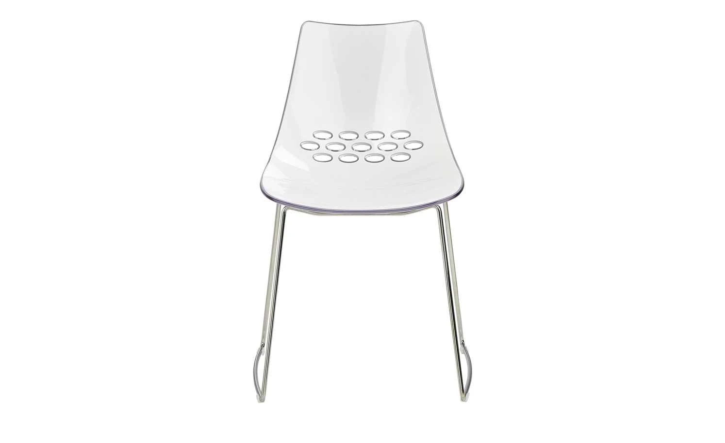 Connubia Stuhl Jam | Außen: Schneeweiß glänzend / Innen: Transparent – Bild 3