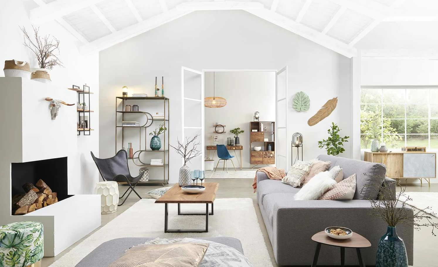 Stuhl Henry | Schwarz / Rattan – Bild 2