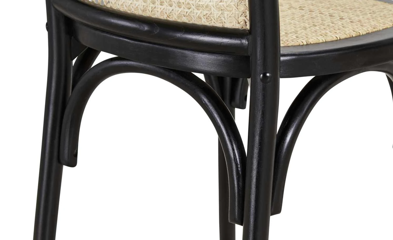 Stuhl Henry | Schwarz / Rattan – Bild 5