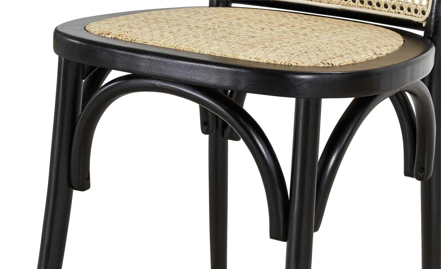 Stuhl Henry | Schwarz / Rattan – Bild 7