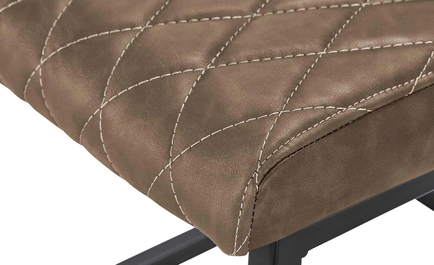 uno Kunstleder-Freischwinger Lisa | Braun Nein – Bild 8