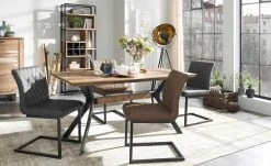 uno Kunstleder-Freischwinger Lisa | Grau Nein