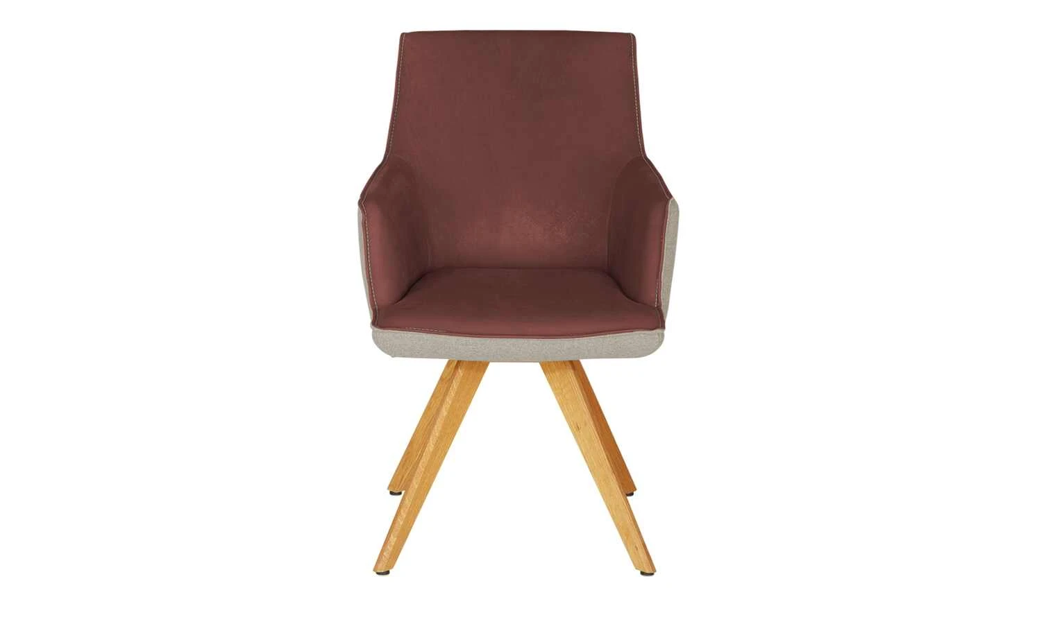 KOINOR Armlehnstuhl Leder Schwof | Chilli (Rot) / Beige Nein – Bild 3