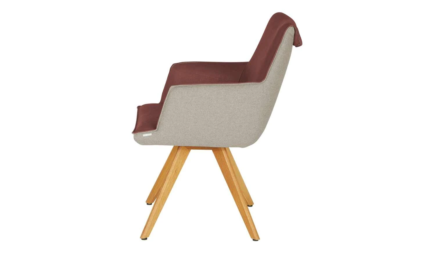 KOINOR Armlehnstuhl Leder Schwof | Chilli (Rot) / Beige Nein – Bild 6