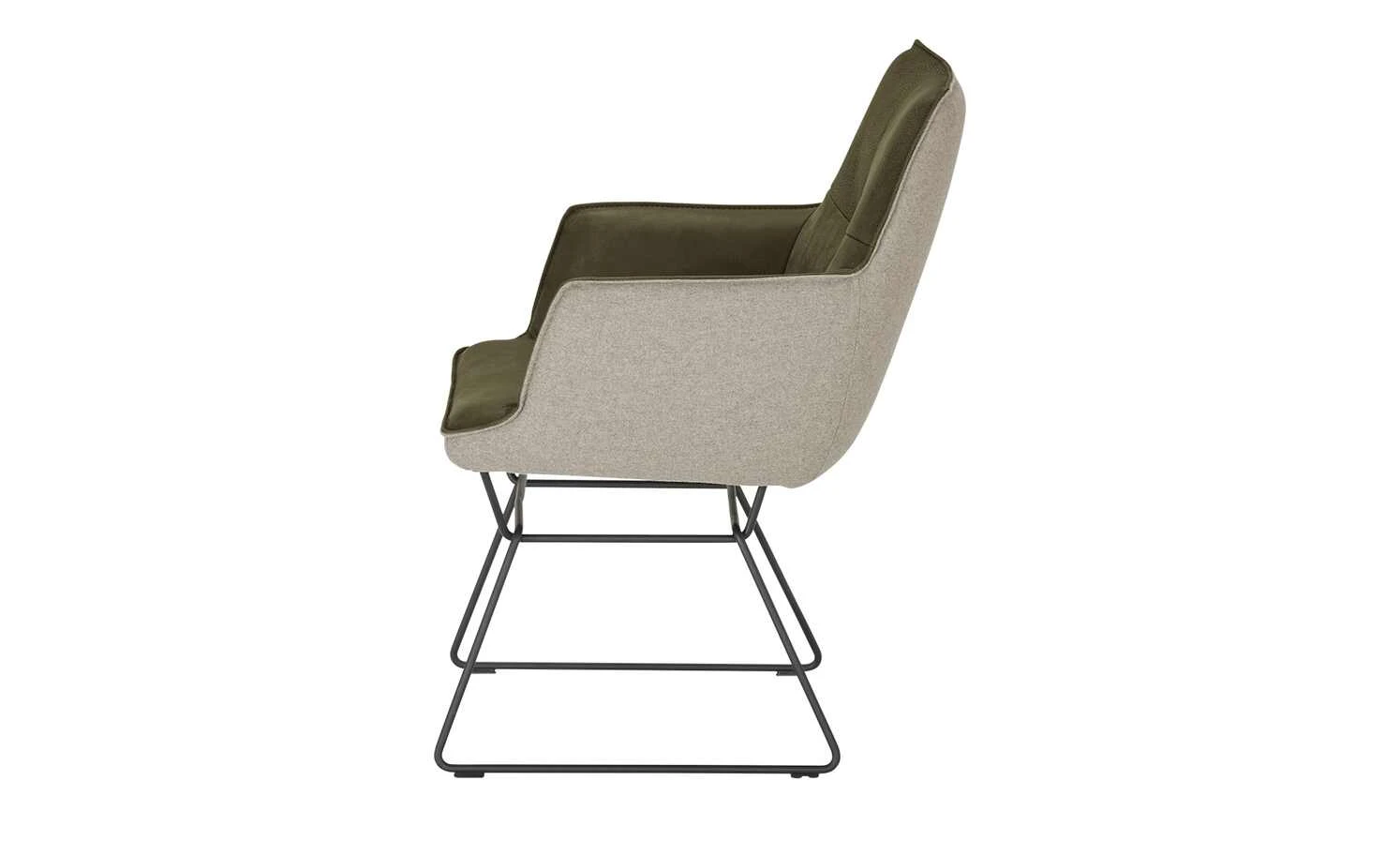 KOINOR Kufenstuhl mit Leder Bexx | Verde (Dunkelgrün) / Beige Ja – Bild 4