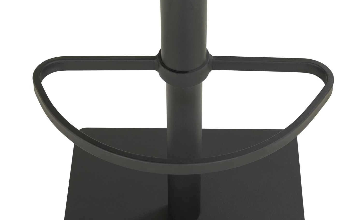 Barhocker MyToby | Lichtgrau Schwarz eckiger Bodenteller – Bild 4