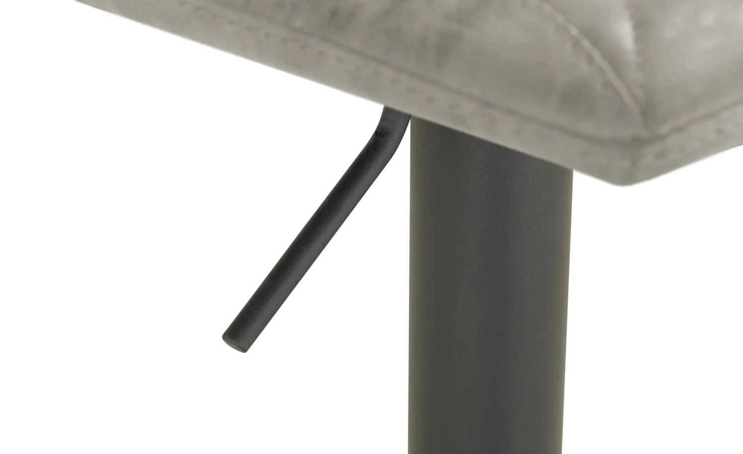 Barhocker MyToby | Lichtgrau Schwarz eckiger Bodenteller – Bild 6