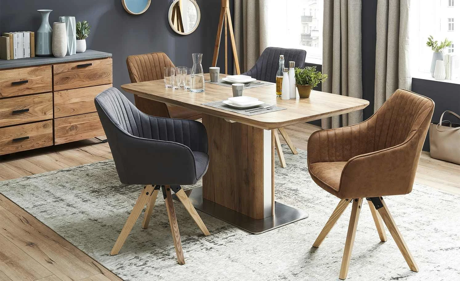 Polsterstuhl Benito | Cognac (Braun) – Bild 2