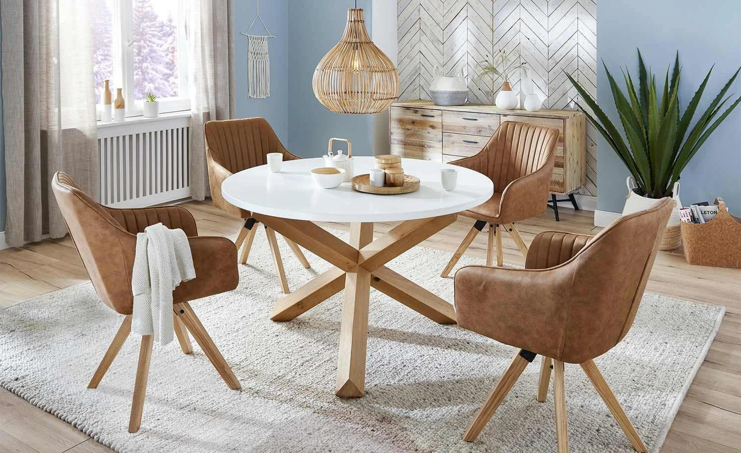 Polsterstuhl Benito | Cognac (Braun)