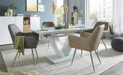 uno Polsterstuhl mit Armlehne Ilvie | Taupe