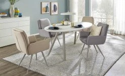 uno Polsterstuhl mit Armlehne Ilka | Grau