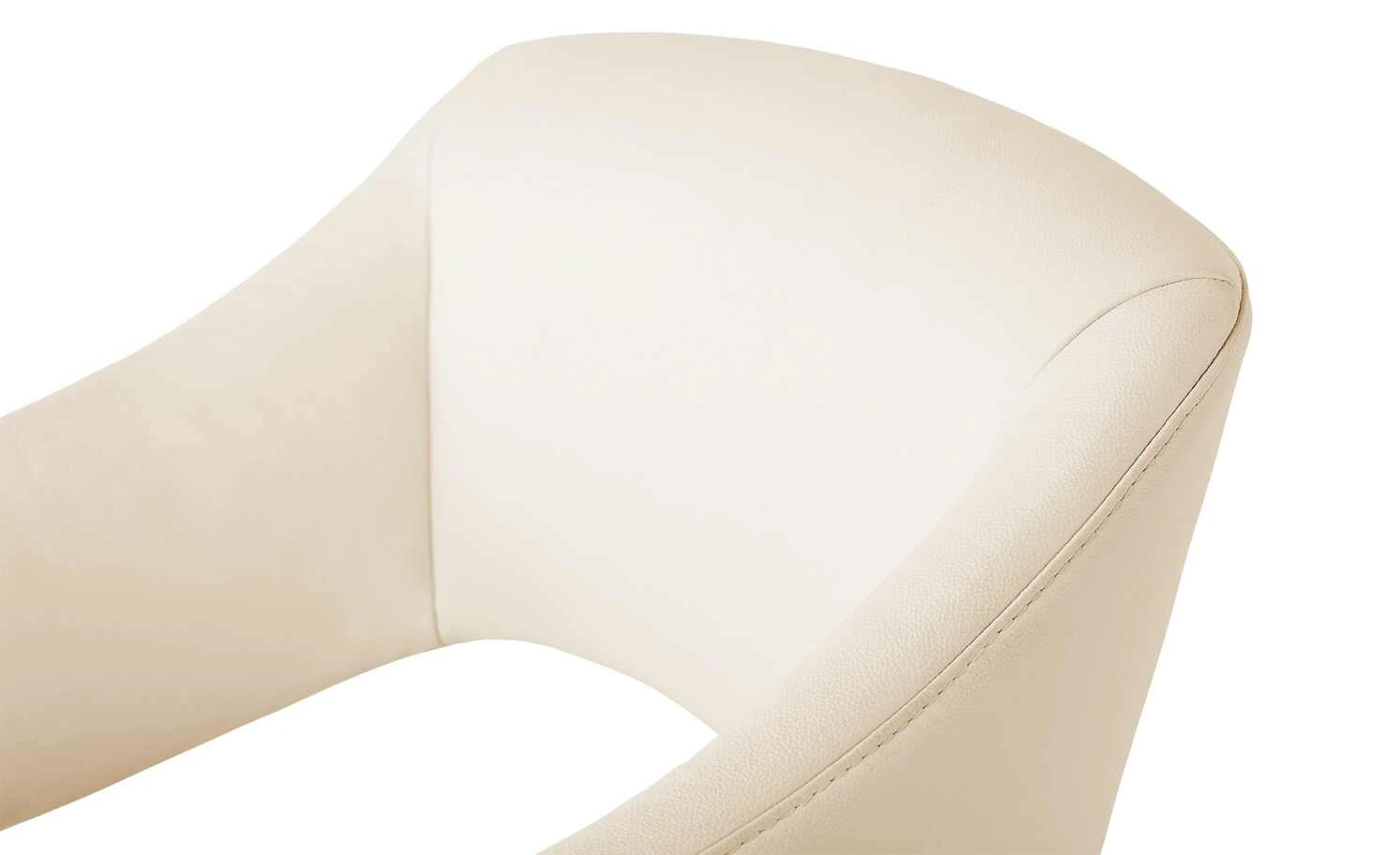 Leder-Drehstuhl Kingsman | Rahm (Beige) Eckig – Bild 5