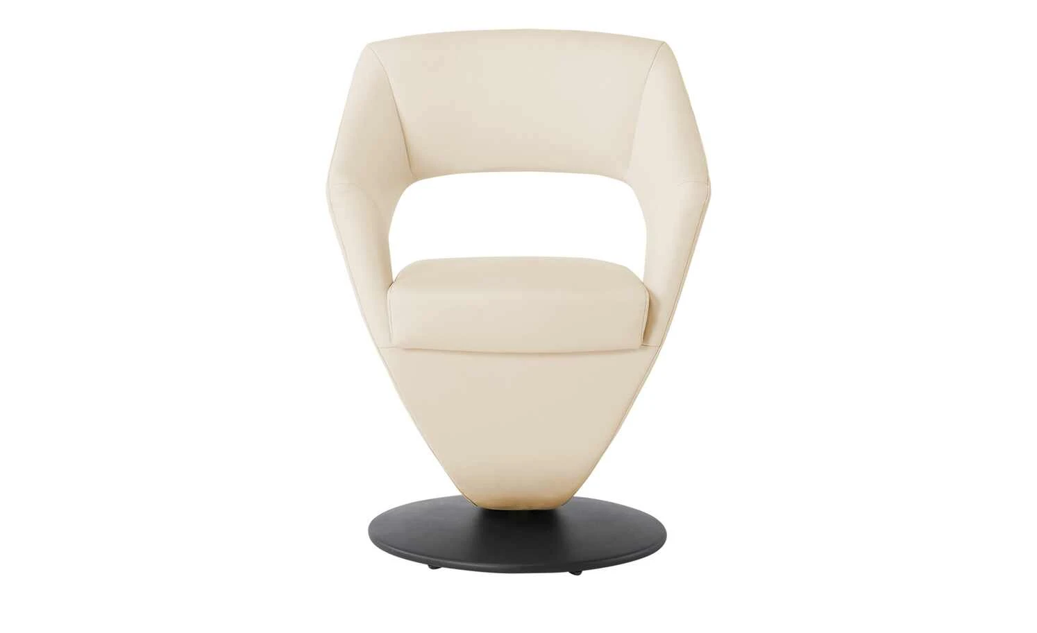 Leder-Drehstuhl Kingsman | Rahm (Beige) Eckig – Bild 8