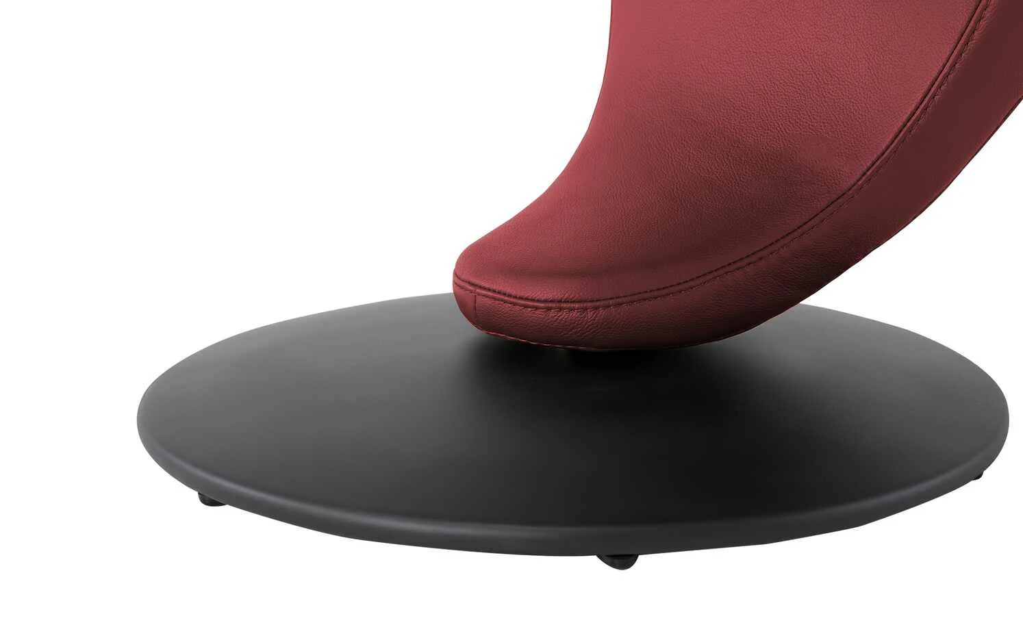 Leder-Drehstuhl Kingsman | Rot Rund – Bild 3