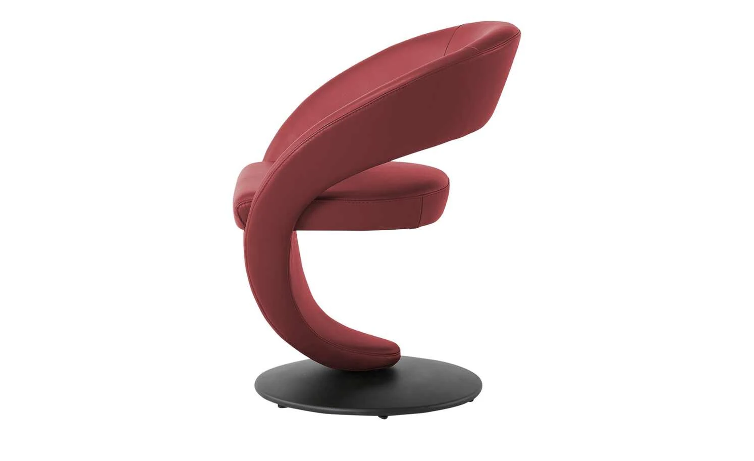 Leder-Drehstuhl Kingsman | Rot Rund – Bild 6