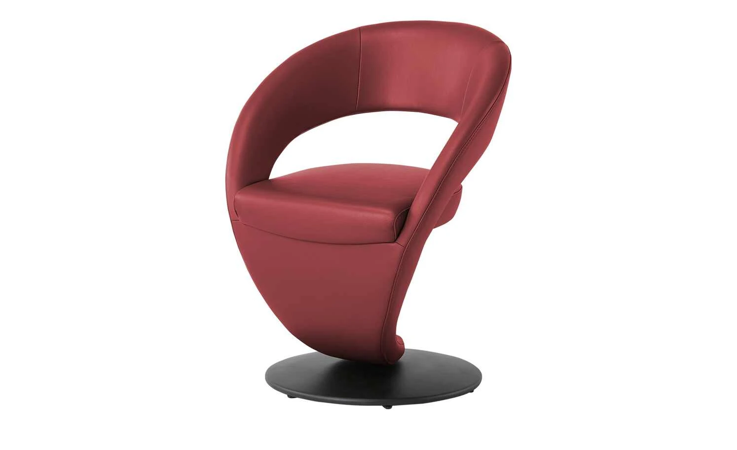 Leder-Drehstuhl Kingsman | Rot Rund