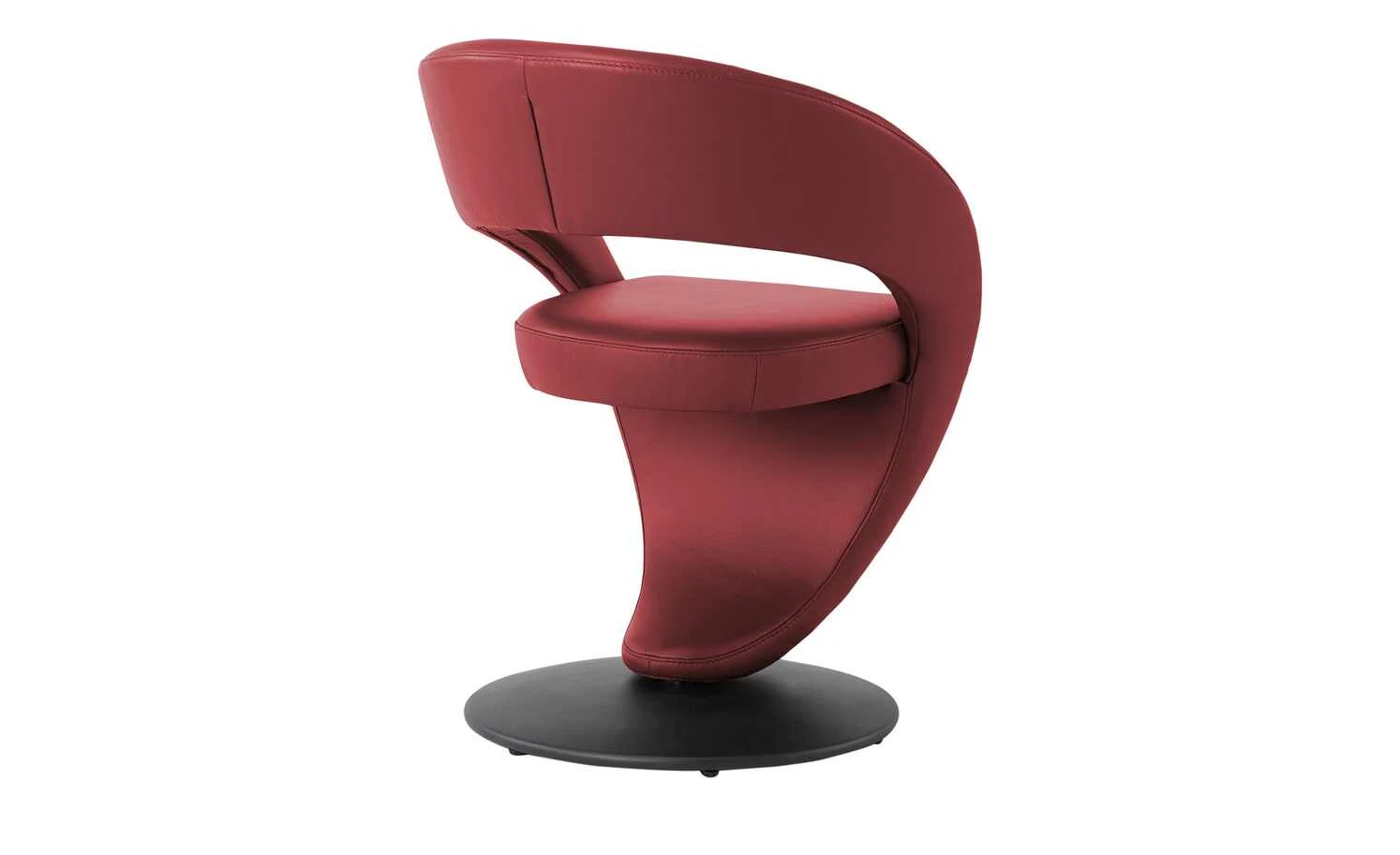 Leder-Drehstuhl Kingsman | Rot Rund – Bild 7