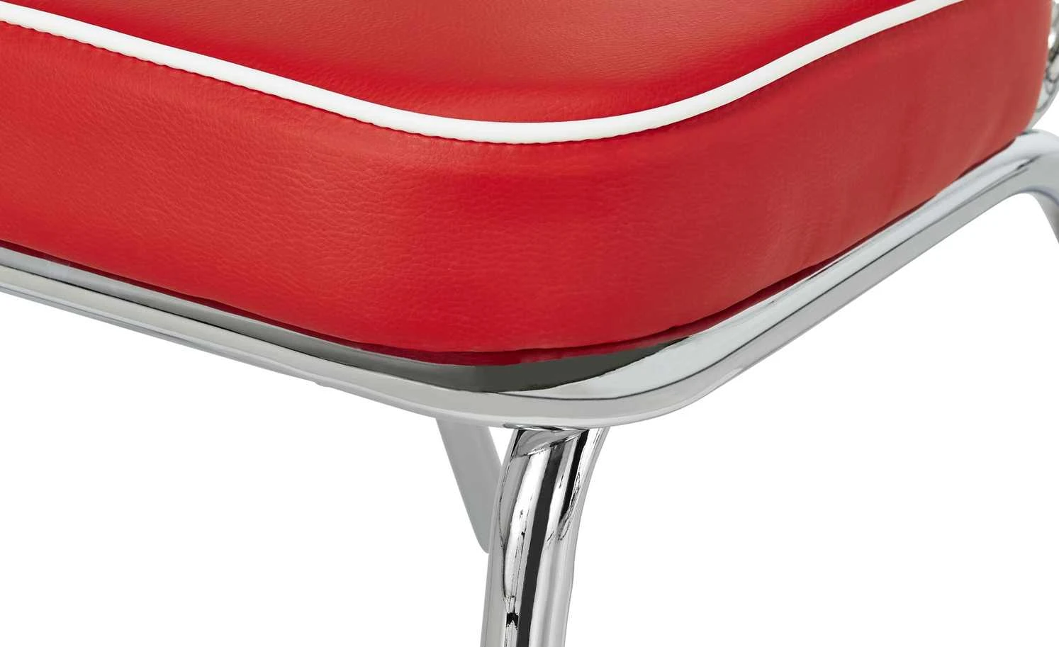 Stuhl American Diner | Rot / Weiß – Bild 3