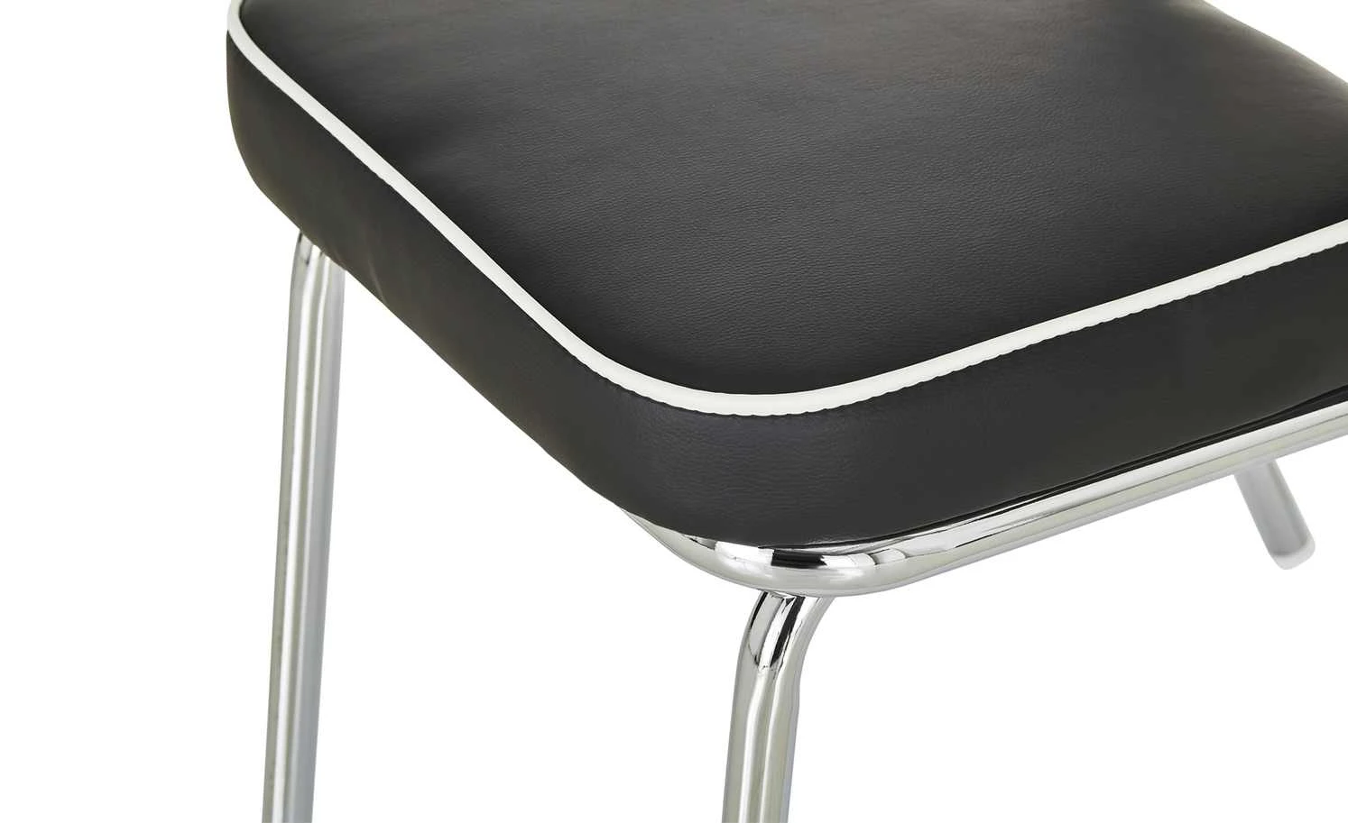 Stuhl American Diner | Schwarz / Weiß – Bild 4