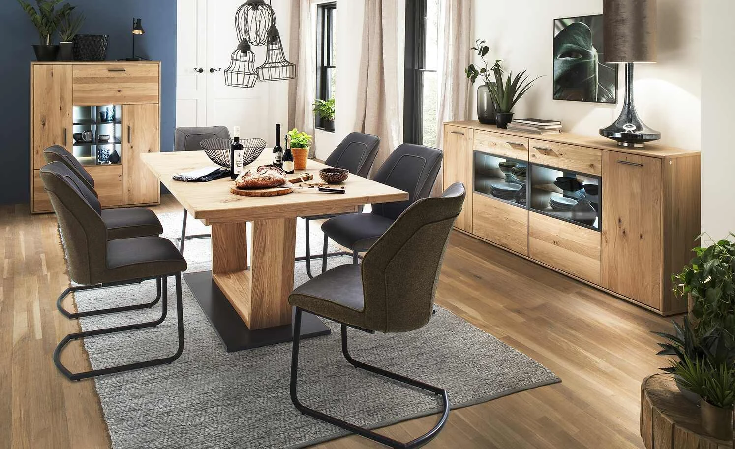 Freischwinger Bergen | Braun / Dunkelbraun – Bild 3