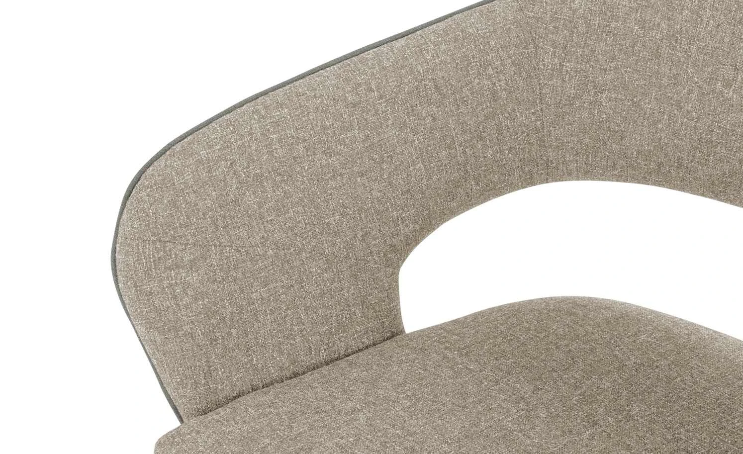 Polsterstuhl mit Armlehne Lavall | Melange (Beige) Kufenstuhl – Bild 4