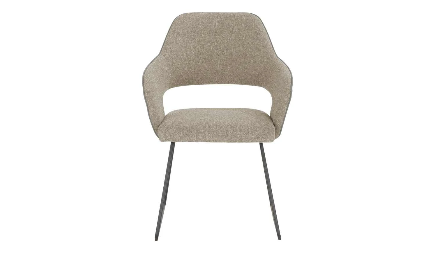 Polsterstuhl mit Armlehne Lavall | Melange (Beige) Kufenstuhl – Bild 10