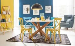 Stuhl im Used-Look Xabi | Curry