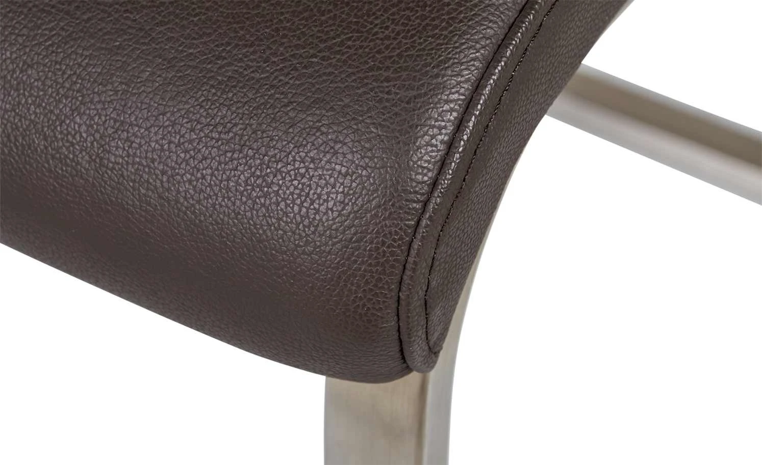 uno Freischwinger Letitia | Braun Leder – Bild 8